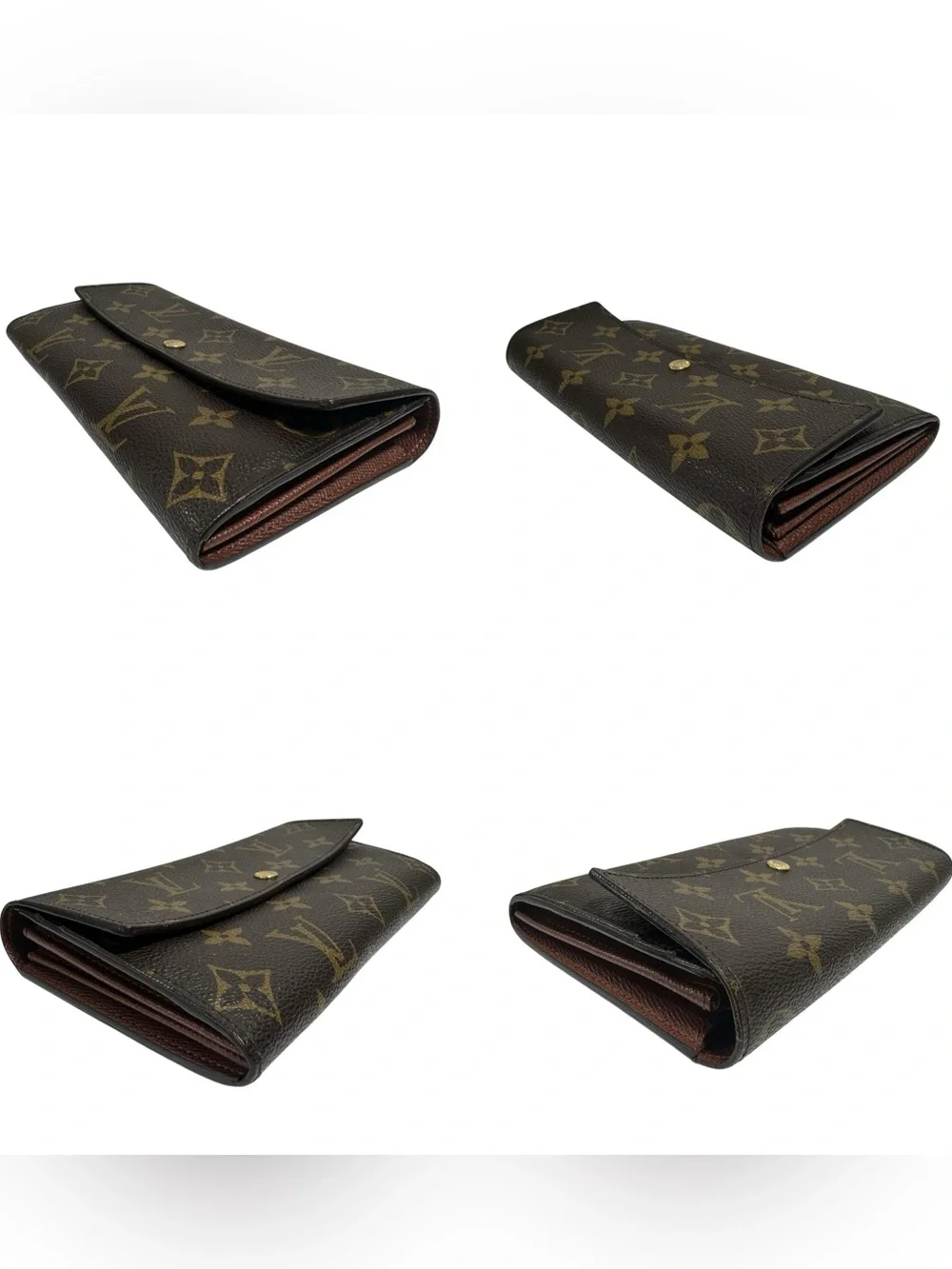 Louis Vuitton Sarah Monogram Leather Long 2007 Wallet on Chain